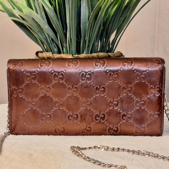 Gucci Guccissma $1100 Heart Long Wallet - Picture 4 of 17